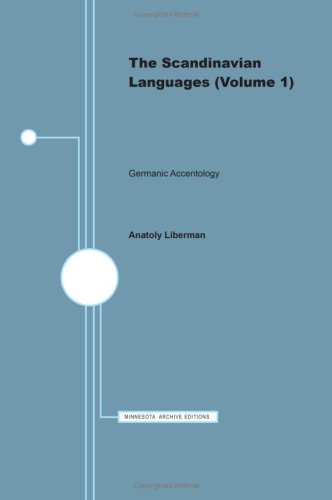 Stock image for Germanic accentology (Minnesota publications in the humanities) (v 1) for sale by Midtown Scholar Bookstore