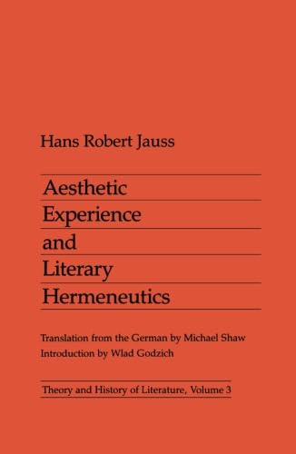 Imagen de archivo de Aesthetic Experience and Literary Hermeneutics a la venta por Better World Books