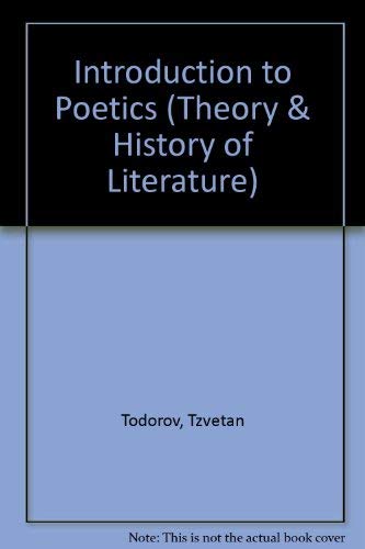 9780816610082: Introduction to Poetics