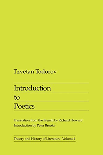 9780816610112: Introduction to Poetics