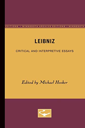 Stock image for Leibniz : Critical and Interpretive Essays for sale by Better World Books