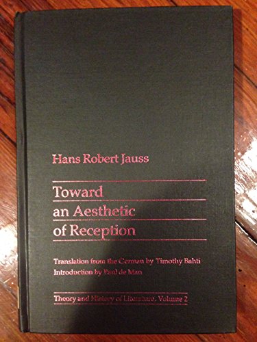 9780816610341: Toward an Aesthetic of Reception