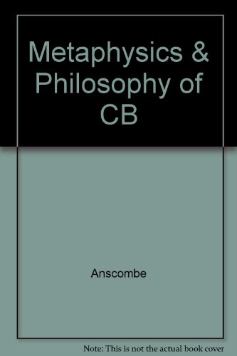 9780816610808: Metaphysics & Philosophy of CB