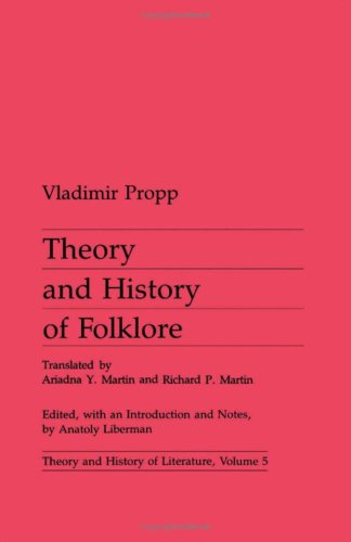 Beispielbild fr Theory and History of Folklore (Theory and History of Literature, Volume 5) zum Verkauf von Robinson Street Books, IOBA