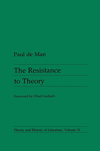 9780816612949: Resistance To Theory (Theory and History of Literature)