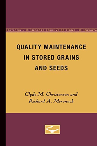 Imagen de archivo de Quality Maintenance in Stored Grains and Seeds a la venta por Revaluation Books