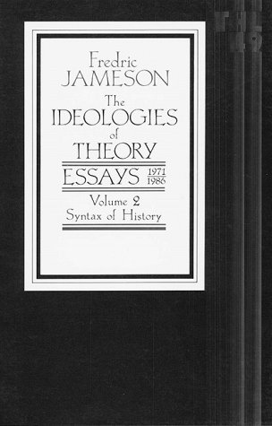 Beispielbild fr The Ideologies of Theory : Essays 1971-1986 zum Verkauf von Better World Books