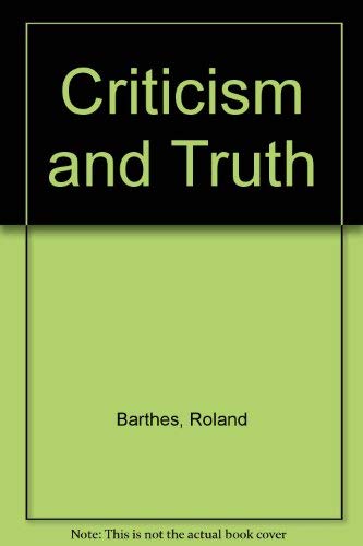 CRITICISM AND TRUTH