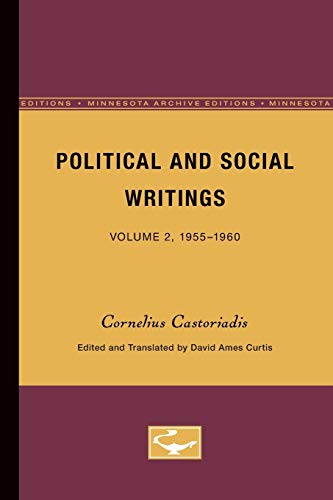 Beispielbild fr Political and Social Writings: Volume 2, 1955-1960 zum Verkauf von Wonder Book