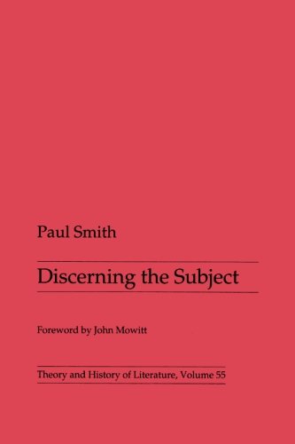 9780816616398: Discerning The Subject: Volume 55 (Theory and History of Literature)
