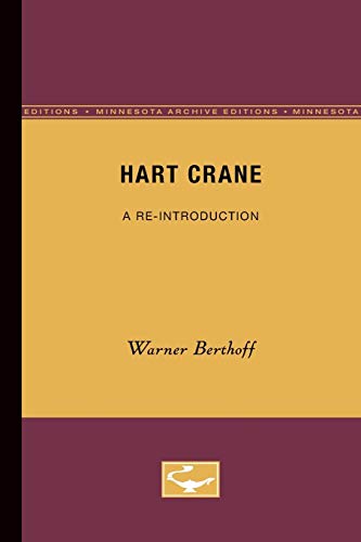 Stock image for Hart Crane: A Re-Introduction (Perspectives in Indian Development) for sale by Library House Internet Sales