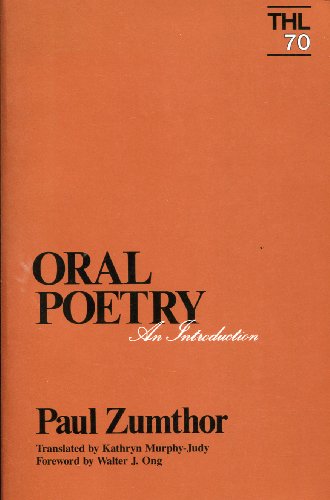 Imagen de archivo de Oral Poetry : An Introduction a la venta por Better World Books