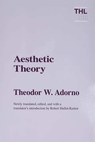 9780816618002: Aesthetic Theory (Volume 88) (Theory and History of Literature)