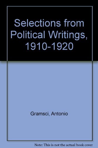 9780816618415: Selections from Political Writings: 1910-1920 (English and Italian Edition)