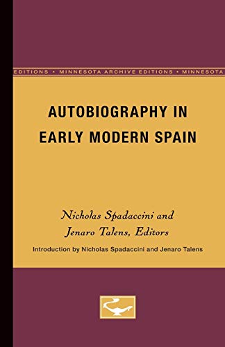 Beispielbild fr Autobiography in Early Modern Spain: Hispanic Issues 2 (Institute for Adminstrative Officers of) zum Verkauf von Isle of Books