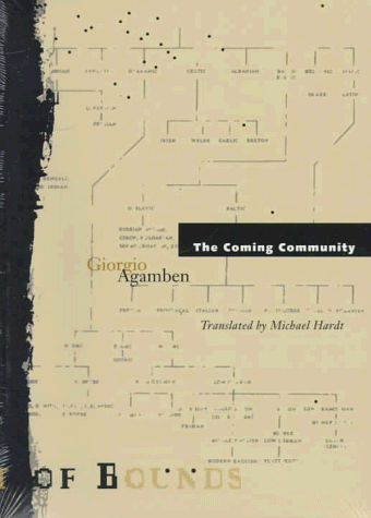 Stock image for The Coming Community (Theory Out of Bounds, Vol. 1) for sale by SecondSale