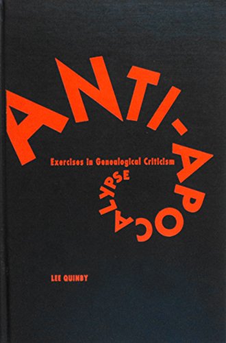 9780816622788: Anti-Apocalypse: Exercises in Genealogical Criticism