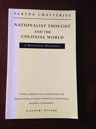 Beispielbild fr Nationalist Thought and the Colonial World: A Derivative Discourse zum Verkauf von HPB-Red