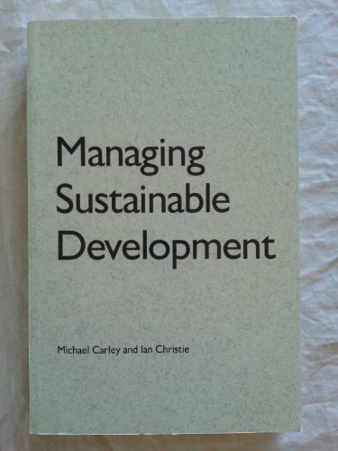 Stock image for Managing Sustainable Development for sale by N. Fagin Books