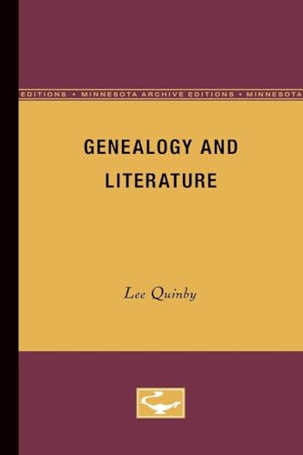 Stock image for Genealogy and Literature for sale by Dave's Books