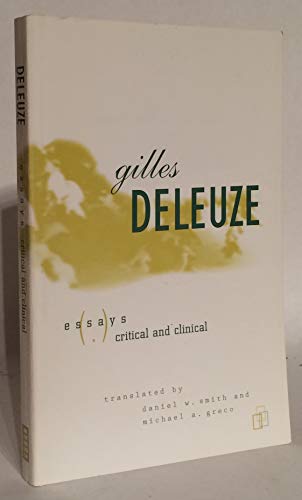 Beispielbild fr Essays Critical And Clinical zum Verkauf von RECYCLIVRE