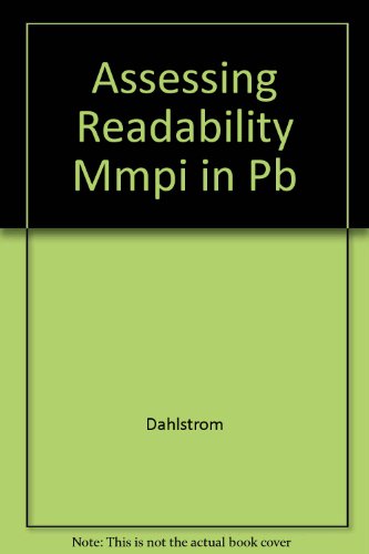 Assessing the Readability of the Minnesota Multiphasic Personality Inventory Instruments - (9780816625802) by Dahlstrom, Leona; Archer, Robert P.; Hopkins, Donald G.; Jackson, Elizabeth