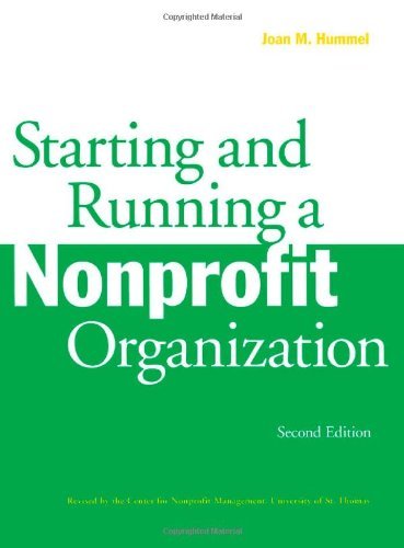 Beispielbild fr Starting and Running a Nonprofit Organization, 2nd Edition zum Verkauf von Wonder Book