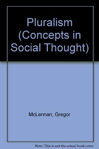 9780816628148: Pluralism (Concepts in Social Thought)