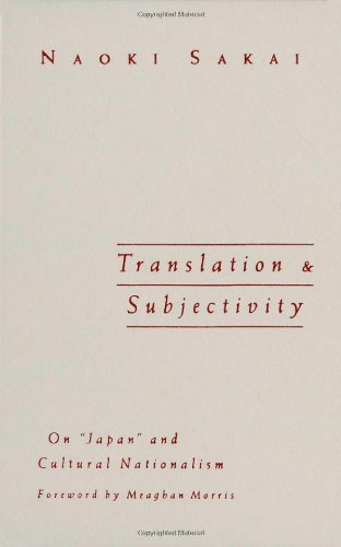 9780816628629: Translation and Subjectivity: On "Japan" and Cultural Nationalism