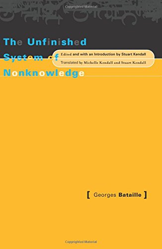 9780816635054: Unfinished System Of Nonknowledge