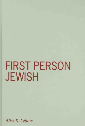 9780816643547: First Person Jewish (Visible Evidence)