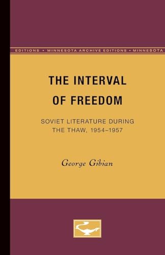 Interval of Freedom (9780816657728) by Gibian, George