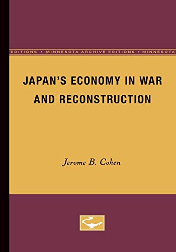 Imagen de archivo de Japan's Economy in War and Reconstruction a la venta por Revaluation Books