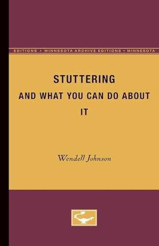 Stock image for Stuttering and What you can do About it for sale by Hawking Books