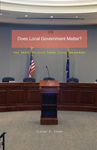 Beispielbild fr Does Local Government Matter? zum Verkauf von Blackwell's