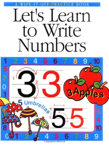 Stock image for Let's Learn to Write Numbers: A Wipe-it-off Practice Book for sale by Persephone's Books