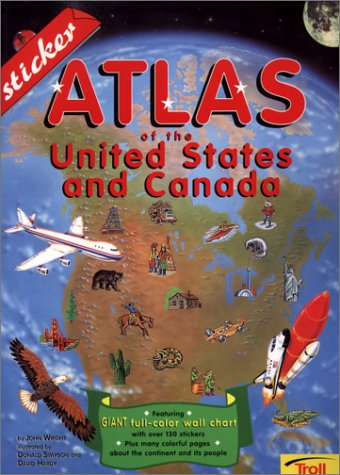 Imagen de archivo de Sticker Atlas of the U.S. & Canada with Sticker a la venta por medimops