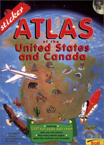 Stock image for Sticker Atlas of the U.S. & Canada with Sticker for sale by medimops