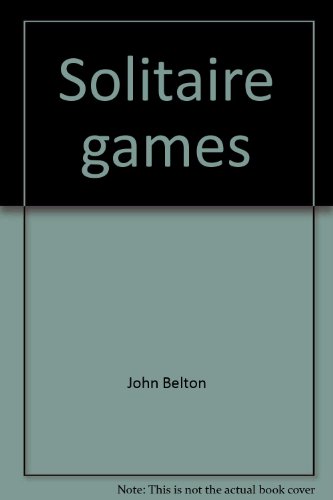 Stock image for Solitaire games for sale by Half Price Books Inc.