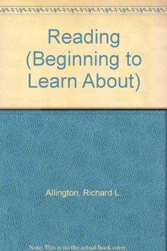 Imagen de archivo de Reading (Beginning to Learn about Ser.) a la venta por The Unskoolbookshop