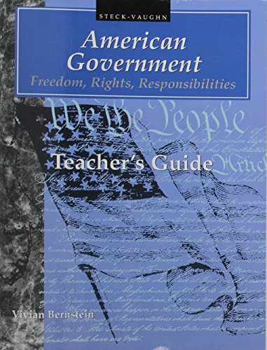 Stock image for American Government: Freedom, Rights, Responsibilities (Teacher's Guide) for sale by Wonder Book