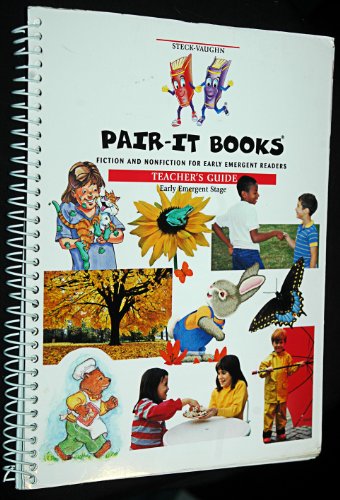 Imagen de archivo de Steck-Vaughn Pair-It Books Early Emergent: Teacher's Guide 1999 a la venta por HPB-Red