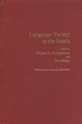 9780817302443: Language Variety in the South: Perspectives in Black and White