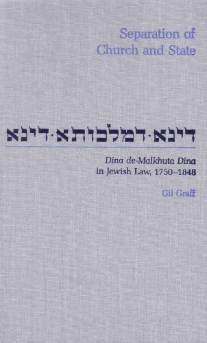 Beispielbild fr Separation of Church and State : Dina de-Malkhuta Dina in Jewish Law zum Verkauf von Better World Books