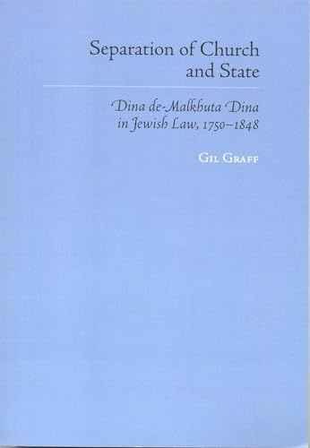 Imagen de archivo de Separation of Church and State : Dina de-Malkhuta Dina in Jewish Law a la venta por Better World Books