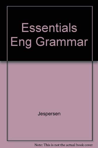 Stock image for Essentials of English Grammar for sale by ThriftBooks-Atlanta