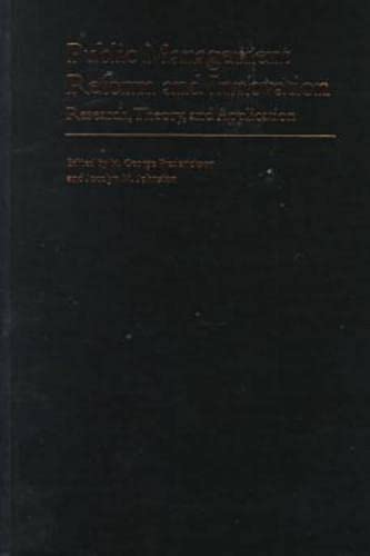 Imagen de archivo de Public Management Reform and Innovation: Research, Theory, and Application a la venta por Buchpark