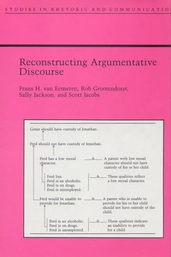 Imagen de archivo de Reconstructing Argumentative Discourse (Studies Rhetoric & Communicati) a la venta por SecondSale