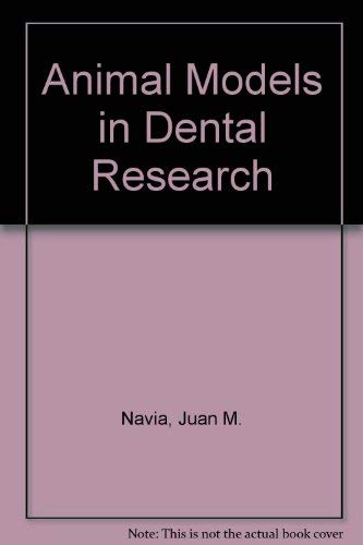 Stock image for Animal Models in Dental Research for sale by Zubal-Books, Since 1961