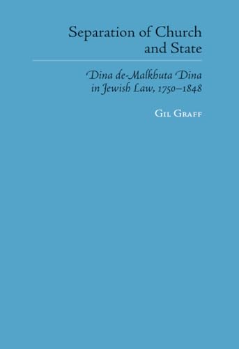 Beispielbild fr Separation of Church and State: Dina de-Malkhuta Dina in Jewish Law (Judaic Studies Series) zum Verkauf von Revaluation Books